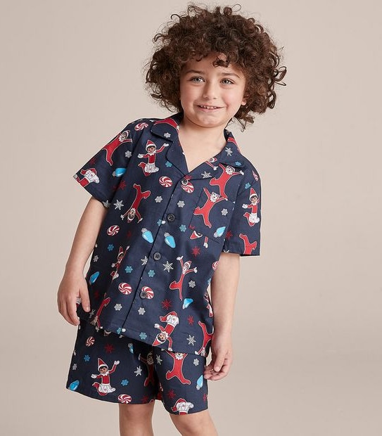 Kids Elf On The Shelf Family Matching Cotton Pyjama Set