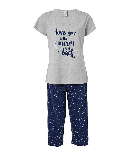Love You To The Moon And Back 3/4 Pyjama Set 1 of 4