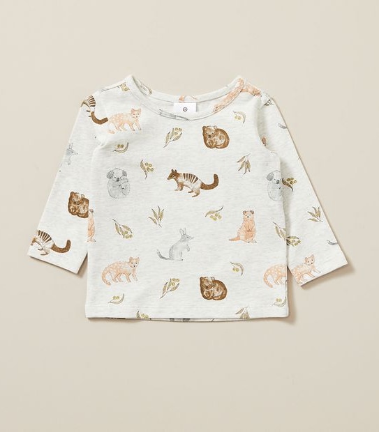 Baby Organic Cotton Print Top