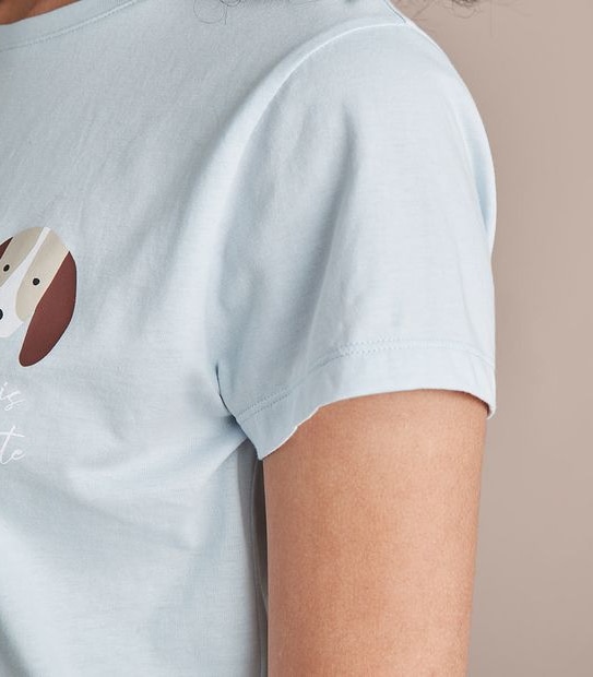 Printed Sleep Slogan T-Shirt