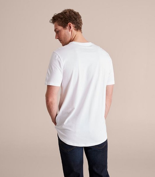 Organic Cotton Curved Hem T-Shirt