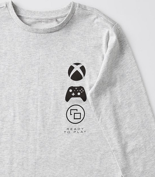 XBox Long Sleeve Top - Grey Marle