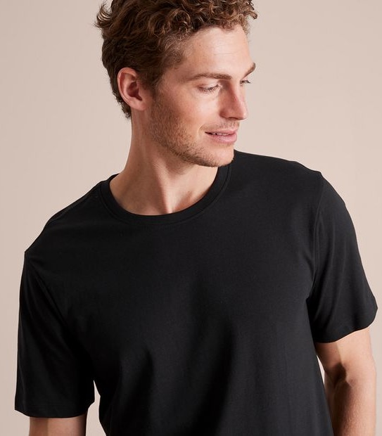 Organic Cotton Curved Hem T-Shirt