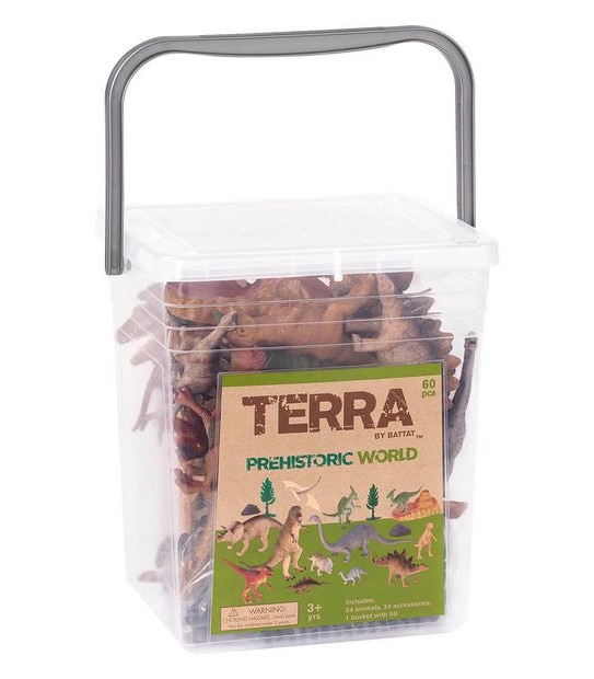 Terra Prehistoric World In A Bucket - 60 Pieces