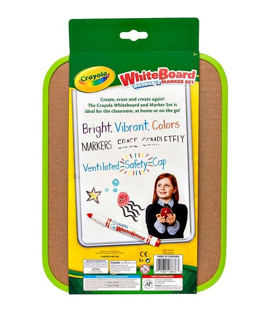 Crayola Dryerase Board Set With 8 Markers