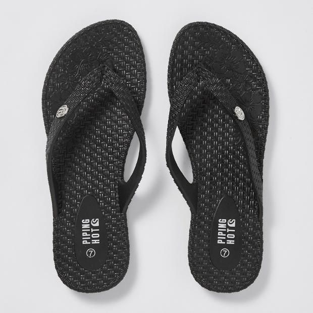Piping Hot Cabazon Thongs - Black | Target Australia