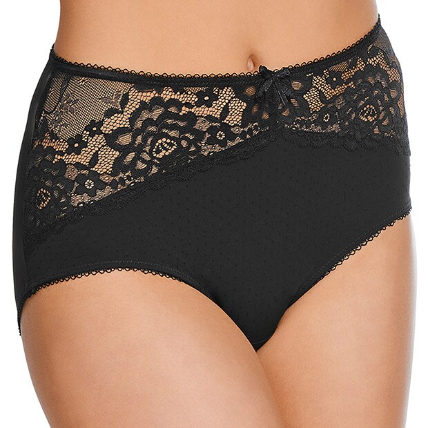 Rosa Lace Full Briefs - Black Rosa Lace Full Briefs - Black