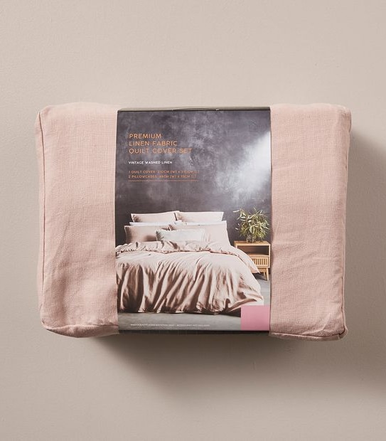 Lilah Linen Quilt Cover Set