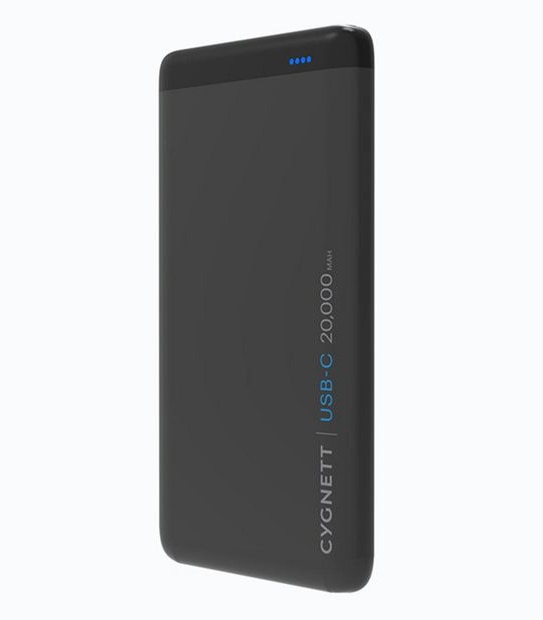 Cygnett Chargeup Pro 20K, 20,000mAh USB-C Portable Power Bank- Black