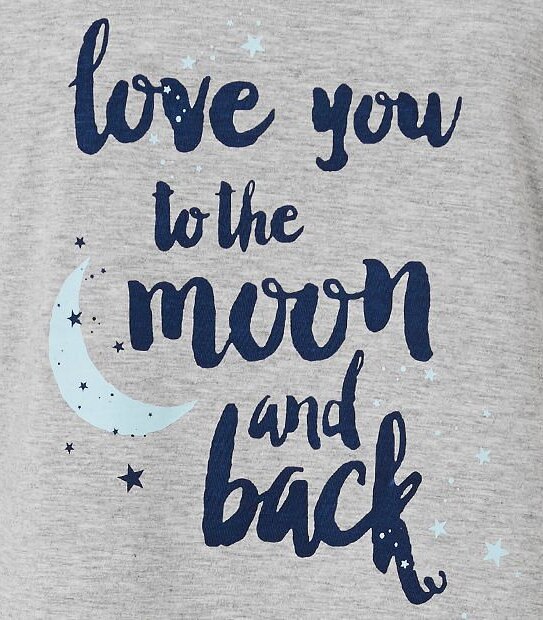 Love You To The Moon And Back 3/4 Pyjama Set 4 of 4