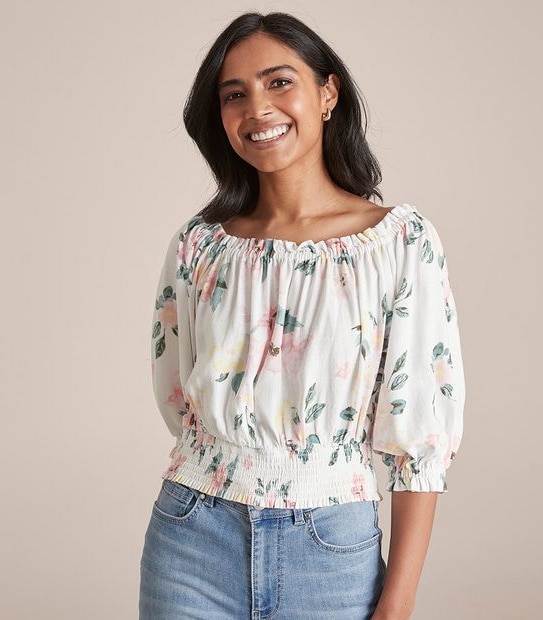 Dannii Minogue Petites Linen Blend Blouse