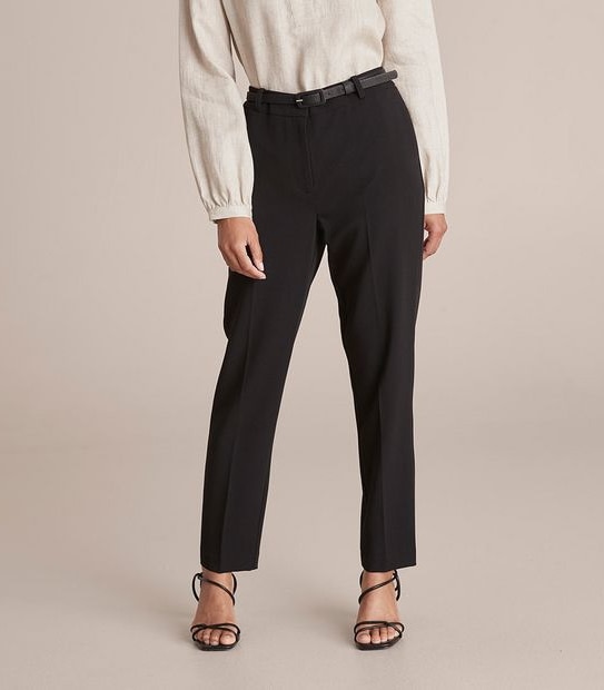 Dannii Minogue Petites Ankle Twill Work Pants with Belt 
