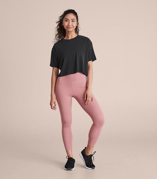 Active Yoga Ribbed Crop T-Shirt