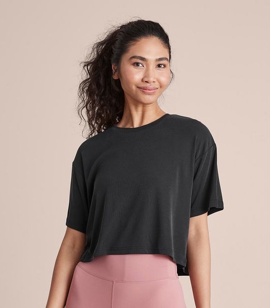 Active Yoga Ribbed Crop T-Shirt
