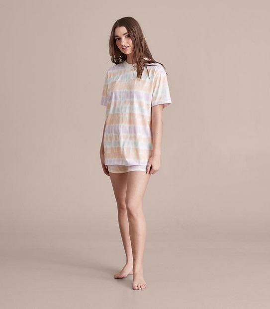 Lily Loves Oversize Tee and Bike Shorts Sleep Set