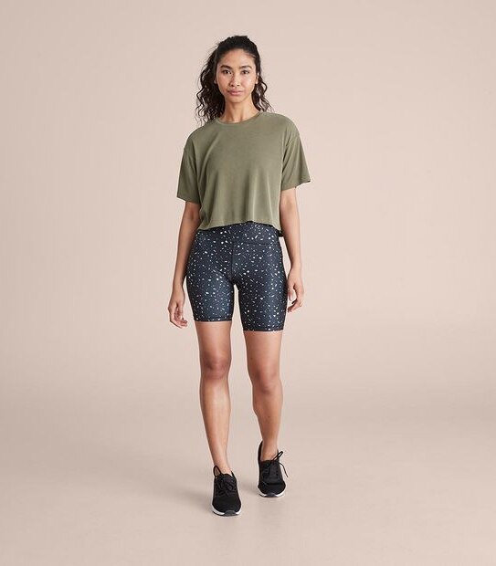Active Yoga Ribbed Crop T-Shirt