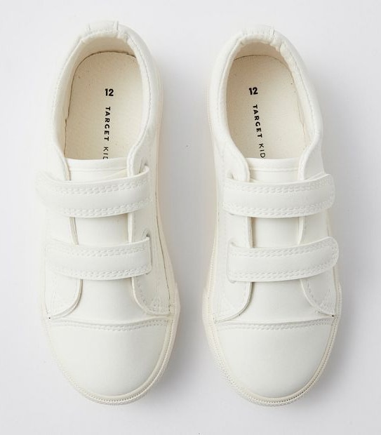 Kids Junior Double Strap Sneaker