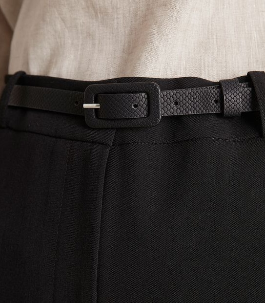 Dannii Minogue Petites Ankle Twill Work Pants with Belt 