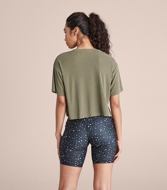 Active Yoga Ribbed Crop T-Shirt