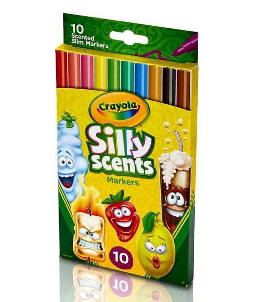 Crayola Silly Scents Slim Markers - 10 Pack
