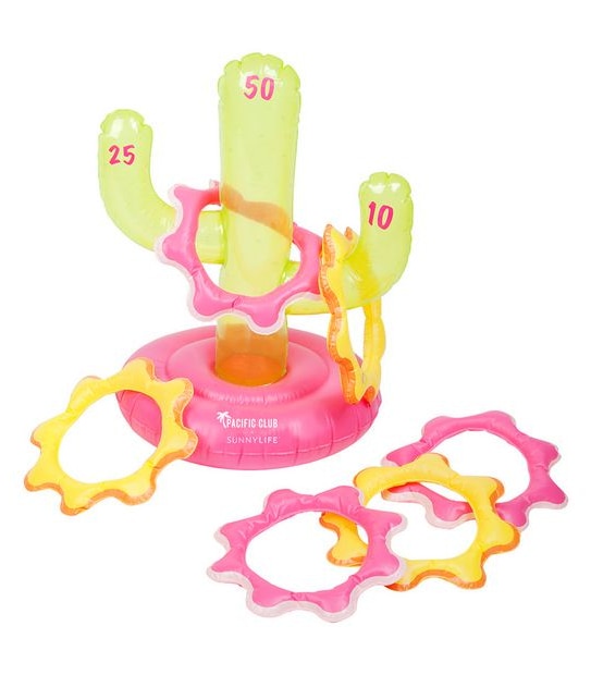 Pacific Club X Sunnylife Inflatable Ring Toss Game - Cactus