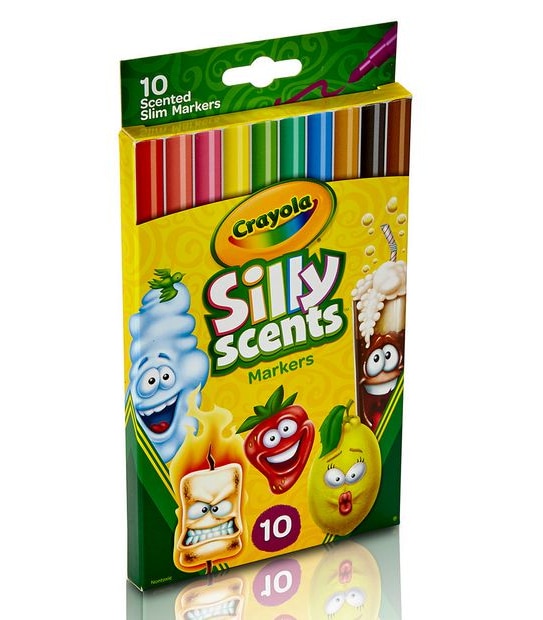 Crayola Silly Scents Slim Markers - 10 Pack