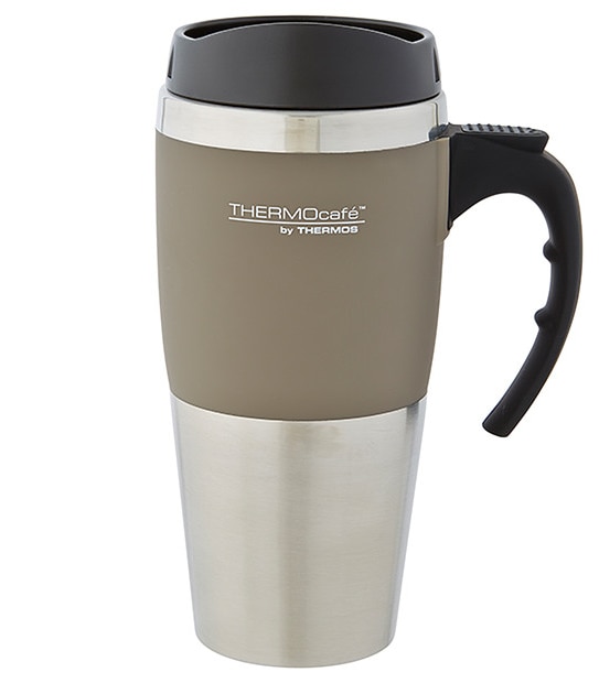Thermos Cafe Stainless Steel 450ml Travel Mug - Grey