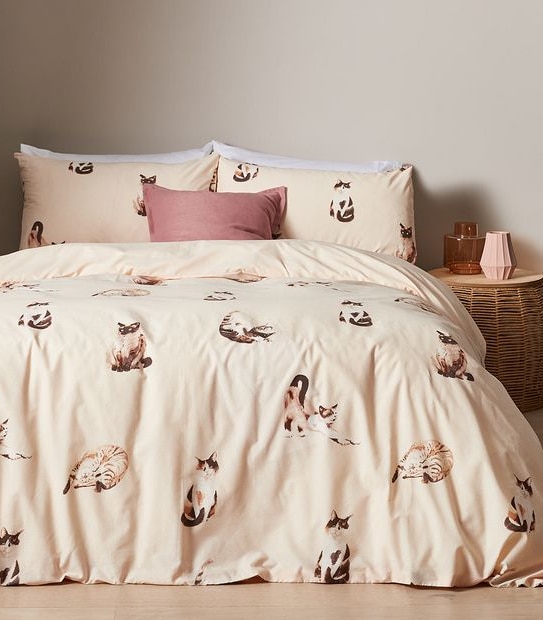 Lucia Cats Quilt Cover Set