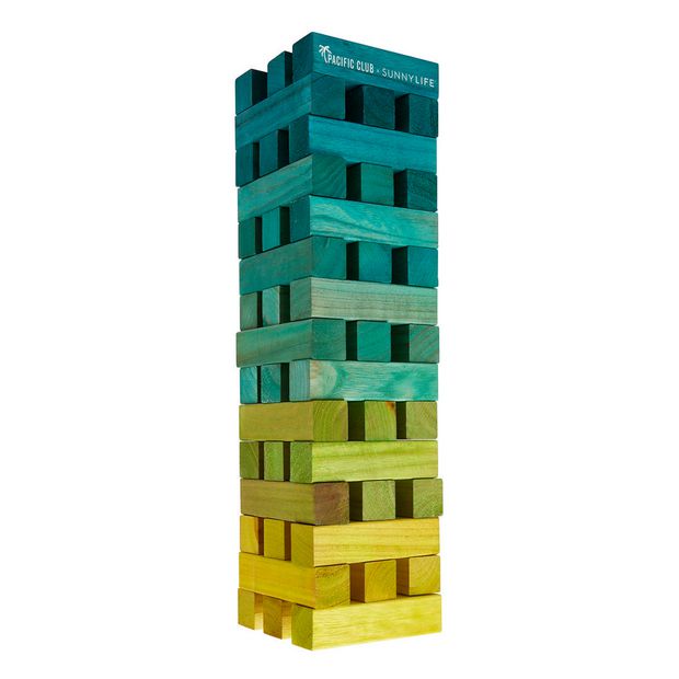 Juegoal 54 Pieces Giant Tumble Tower Blocks Game Giant Wood Stacking Game With 1 Dice Set Canvas Bag For Ad In 2020 Giant Tumble Tower Giant Jenga Outdoor Games Adults