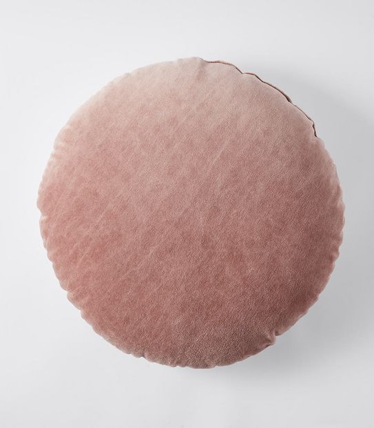 Selena Round Velvet Cushion