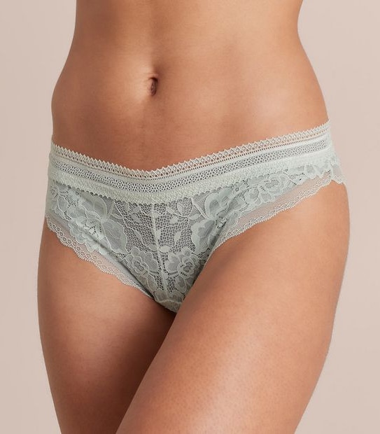 Lily Loves Border Lace Brazillian Briefs; Style: X27061