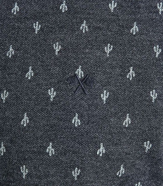 Fashion Print Polo Top