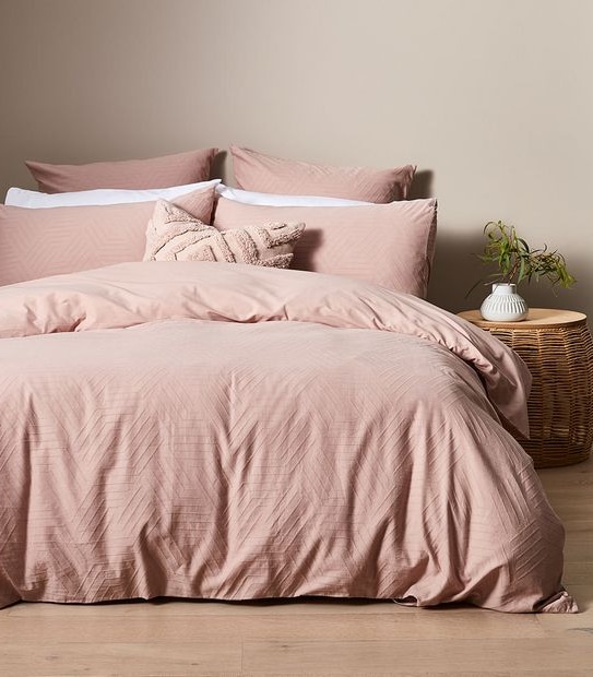 Aubury Geo Textured Quilt Cover Set