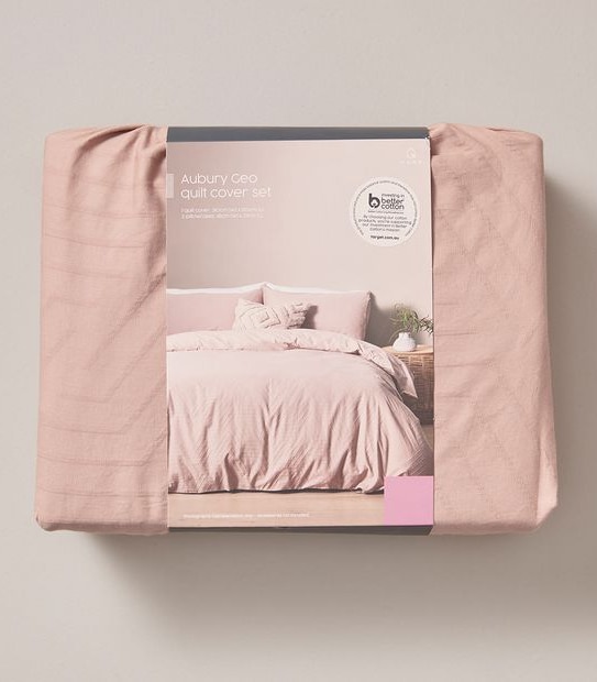 Aubury Geo Textured Quilt Cover Set