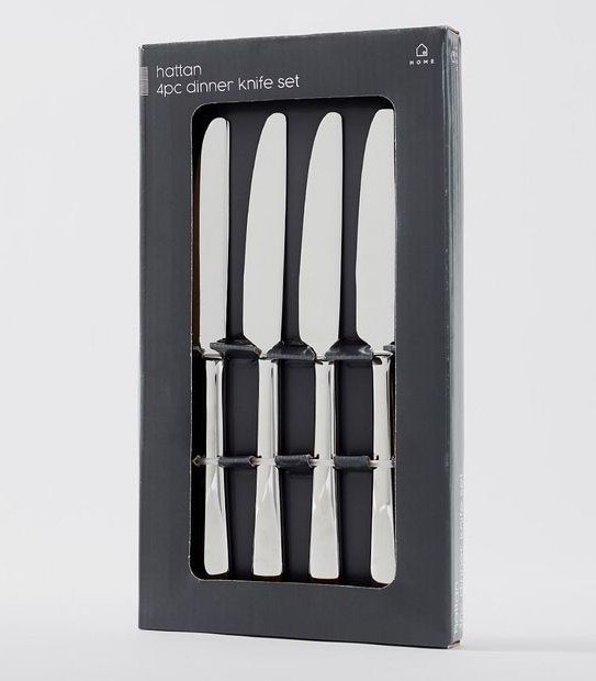 Hattan 4 Piece Dinner Knife Set