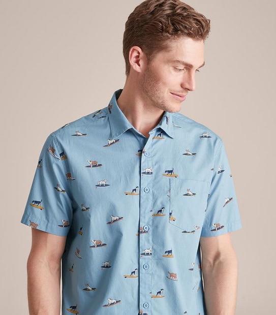 Men’s Dog Print Shirt