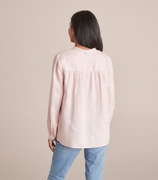 Dannii Minogue Petites Linen Popover Shirt
