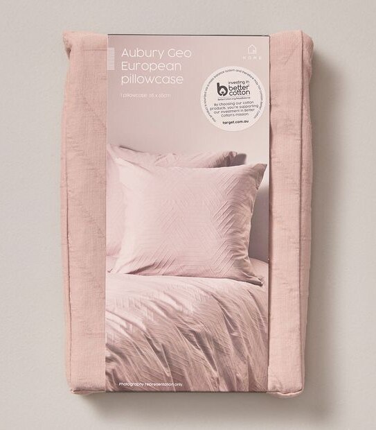 Aubury Geo Textured European Pillowcase