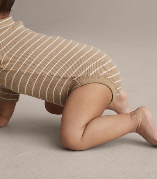 Baby Organic Cotton Henley Bodysuit