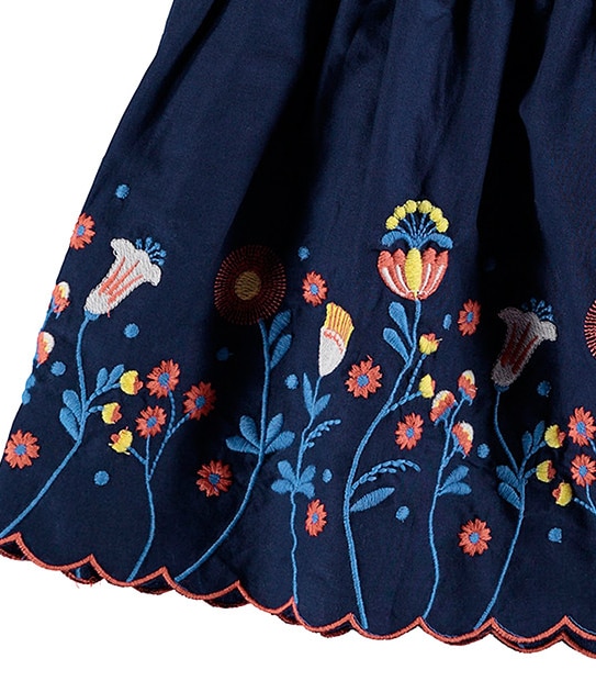 Floral Embroidered Skirt