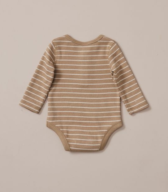 Baby Organic Cotton Henley Bodysuit