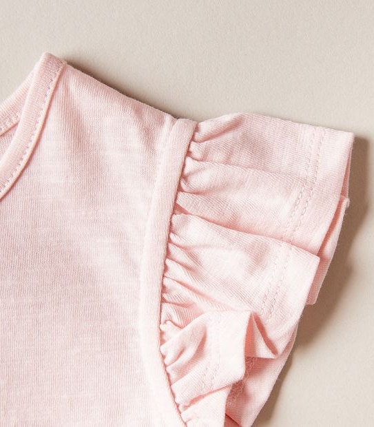 Organic Cotton Frill Shoulder Tank