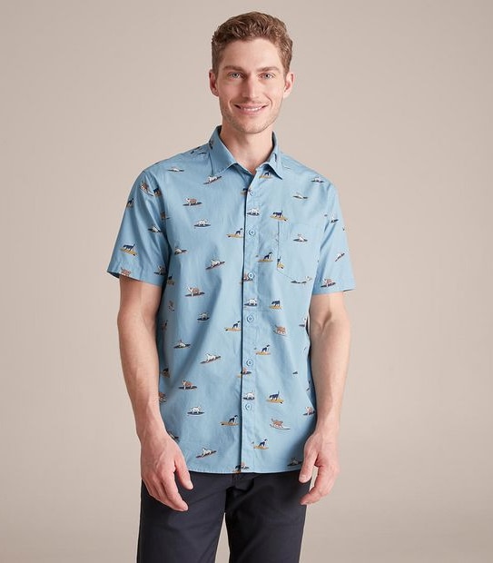 Men’s Dog Print Shirt