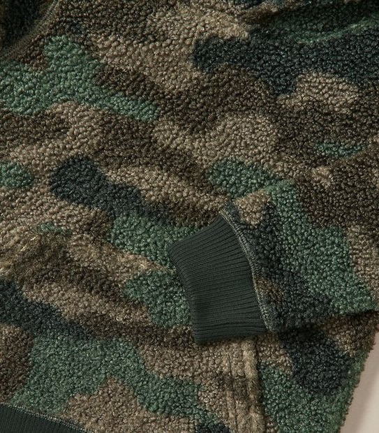 Camouflage Teddy Fleece Hoodie
