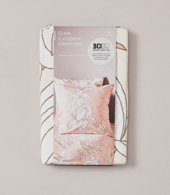 Elune Linear Floral European Pillowcase
