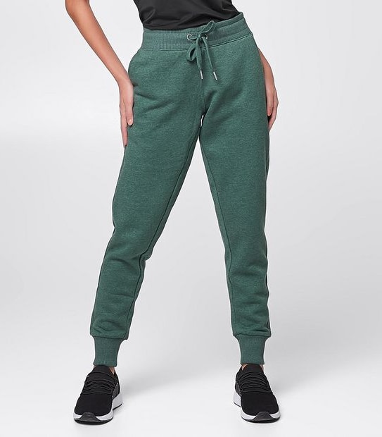 Active Fleece Trackpants - Khaki Green Marle