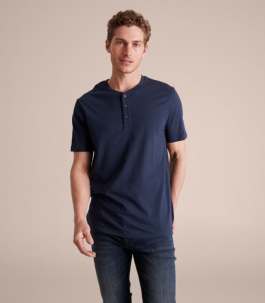 Organic Cotton Henley T-Shirt