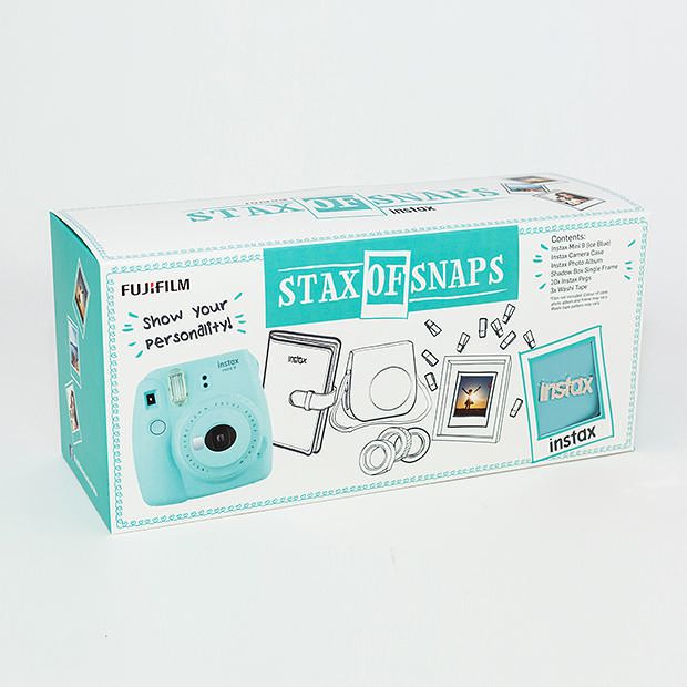 Fujifilm Instax Mini 9 Stax Of Snaps Bundle Blue Camera Target