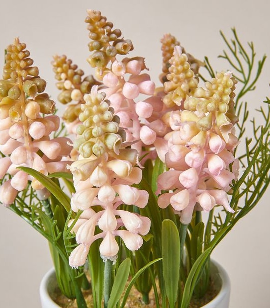 Faux Grape Hyacinth in Mini Pot