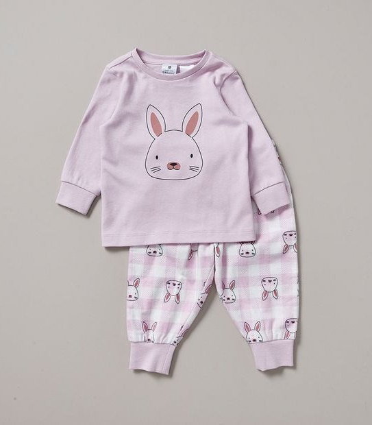 Baby Organic Cotton Bunny Pyjama Set